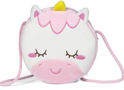 Czemo Kinder Umhängetasche Mädchen Handtasche Schultertasche Plüsch Geldbeutel Kindertasche Mädchen Spielzeug