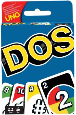 Mattel Games FRM36 DOS Kartenspiel, geeignet für 2 – 4 Spieler, Spieldauer ca. 30 Minuten, ab 5 Jahren (Handbuch wird in englischer Sprache sein)