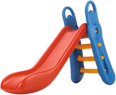 BIG – Fun-Slide – 152cm lange Rutschbahn, Nutzung für den Hausgebrauch, rot-blaue Rutsche für drinnen und draußen, für Kinder ab 3 Jahren