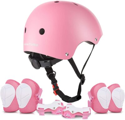 ValueTalks Schonerset Kinder Protektoren Schützer inliner Schutzausrüstung Kinder Knieschoner Set mit Helm für inliner Skateboard Fahrrad Rollschuh