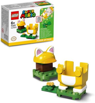 LEGO 71372 Super Mario Katzen-Mario – Anzug- Erweiterungsset, Power-Up Pack, Kletterwand-Kostüm