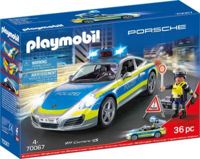 PLAYMOBIL 70067 City Action Porsche 911 Carrera 4S Polizei, bunt