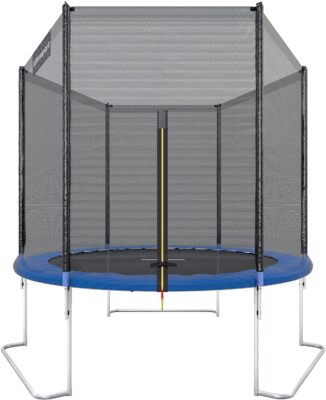 Ultrasport Outdoor Gartentrampolin Jumper,TÜV Nord GS Zertifizierung, Trampolin Komplettset inklusive Sprungmatte, Sicherheitsnetz, gepolsterten Netzpfosten und Randabdeckung